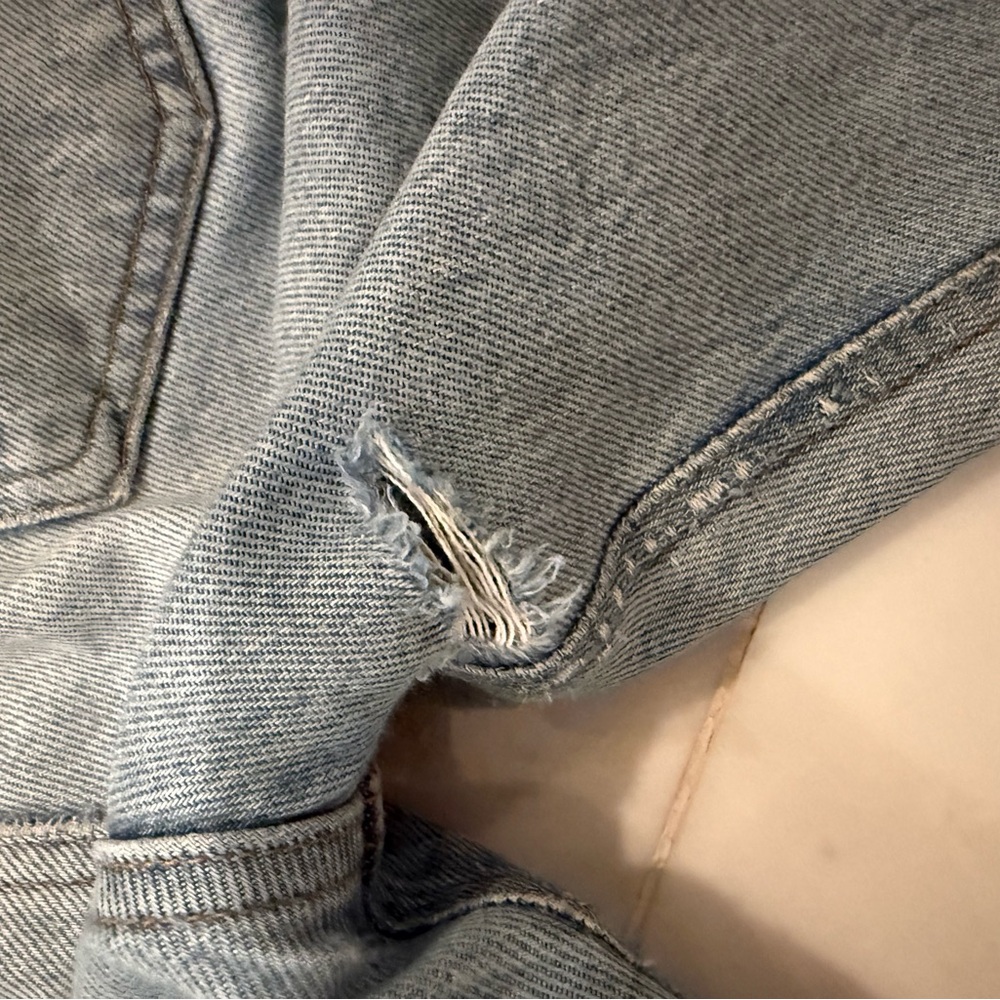 Agolde Light Blue Straight Leg Jeans - Picture 12 of 12